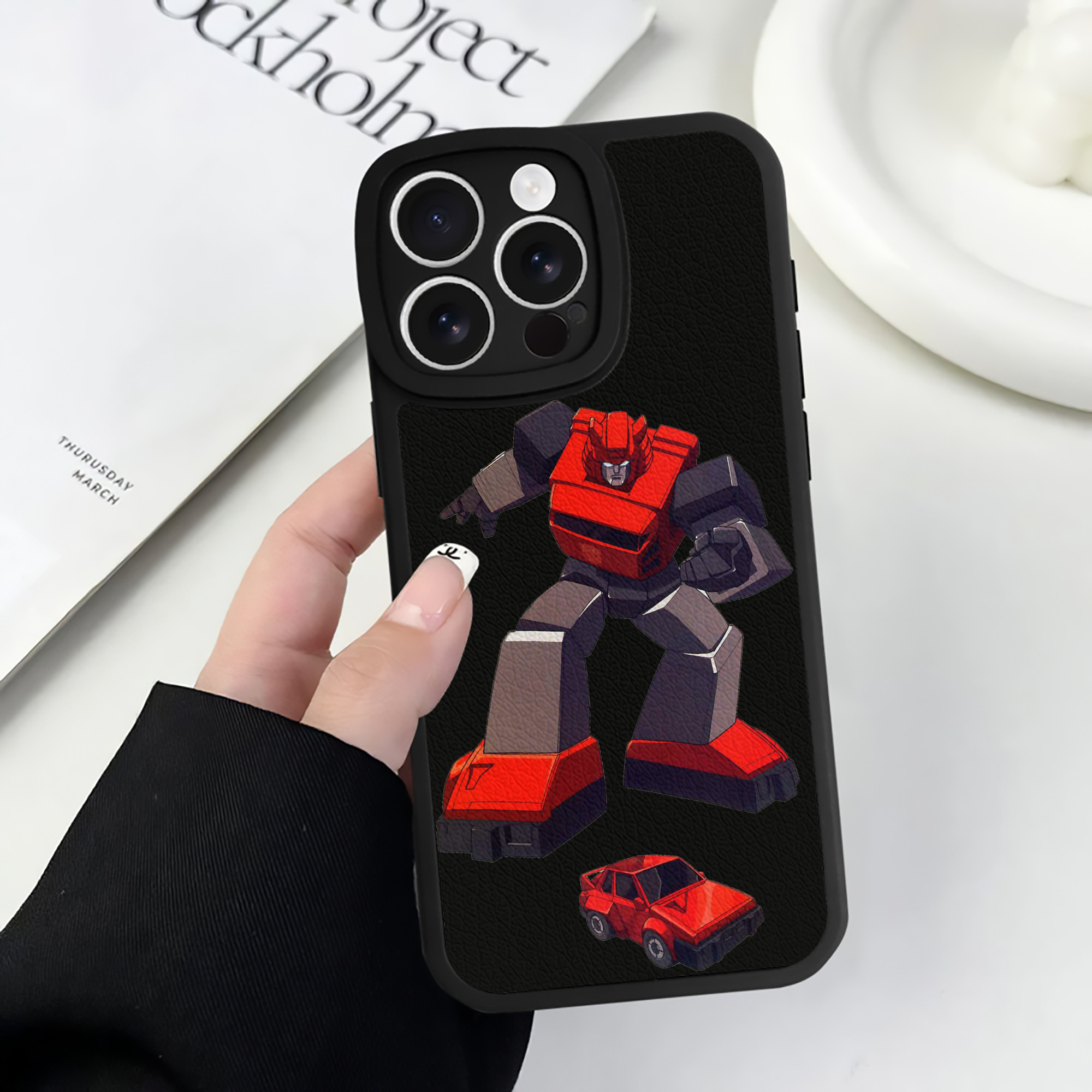 （画像用）  【iPhone 16シリーズ対応】シリコンスマホケース（レザー調） 材質：シリコン